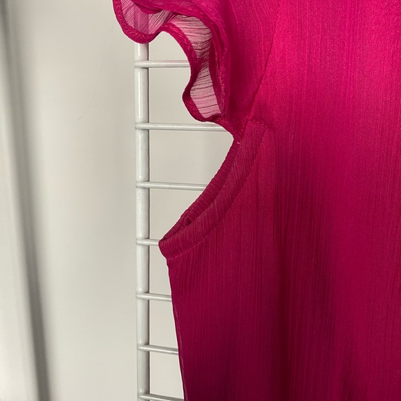 RW&CO Pink Ruffled Dress Small - Picture 9 of 11